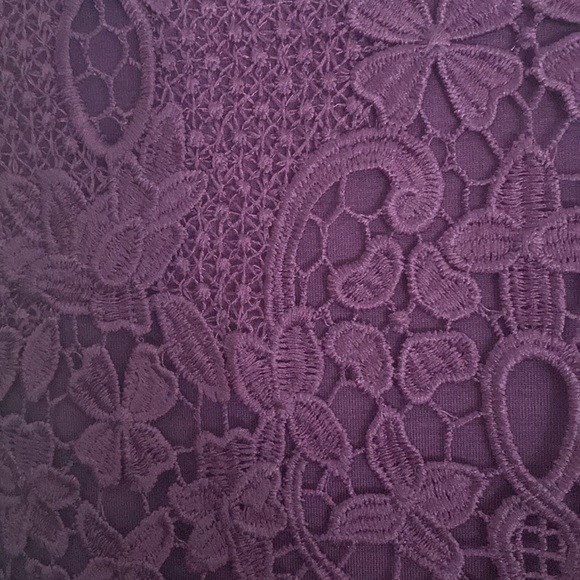 Purple crocheted front - Ricki’s shirt - Picture 3 of 4